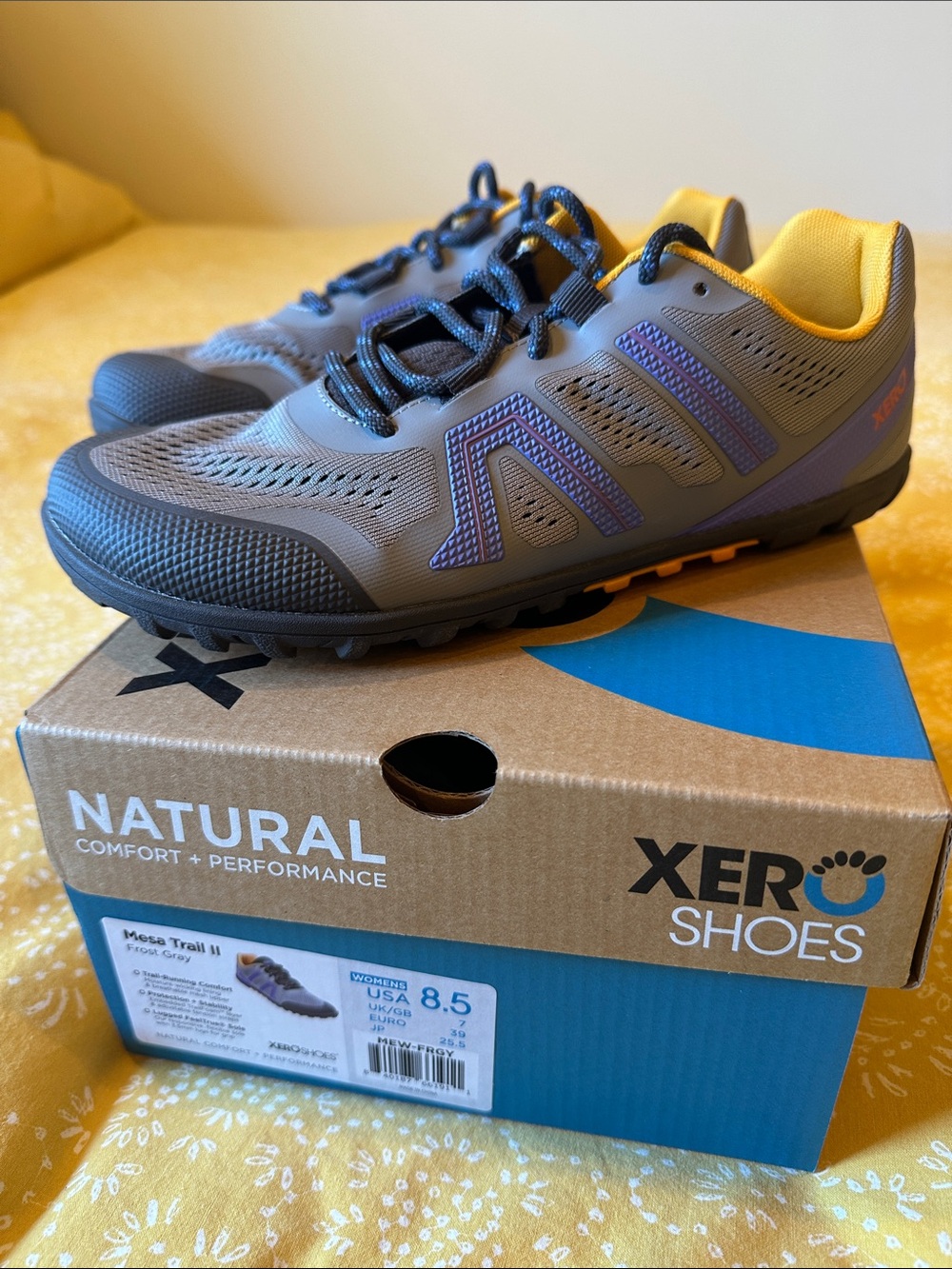 Xero Shoes Mesa Trail II Womens Frost Gray Athletic Shoes - 8.5